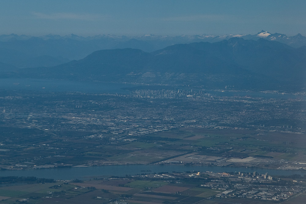 Anflug auf Vancouver