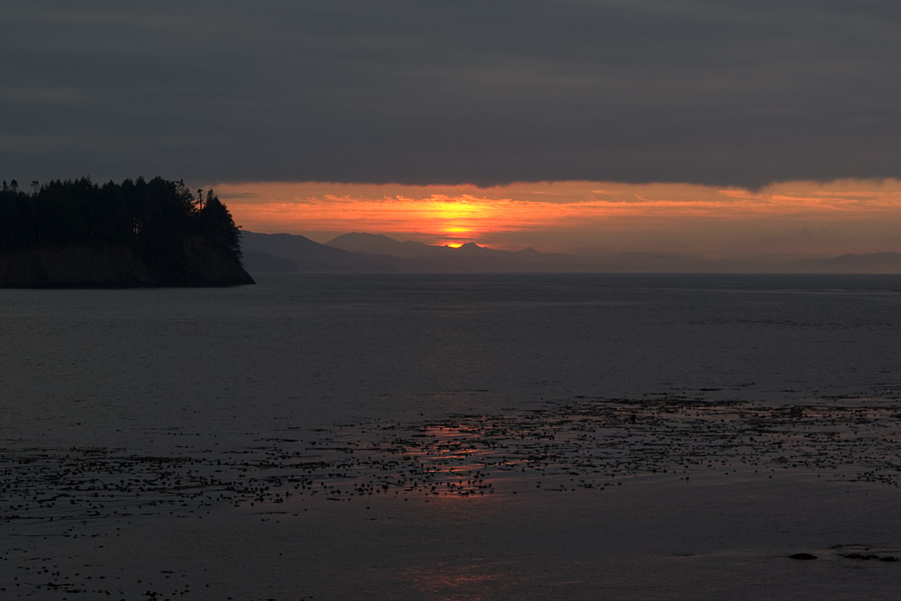 Der Sonnenuntergang von unserem Campground aus