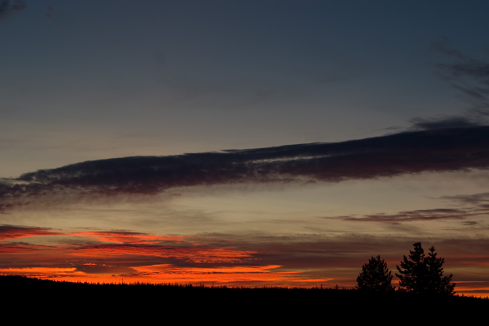 Sonnenaufgang ber der Bimssteinwste