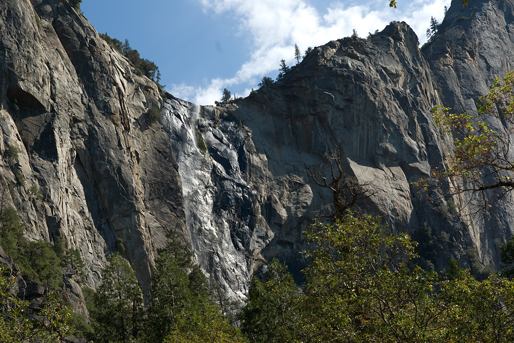 Der Bridalveil Fall, erwartungsgem fast trocken