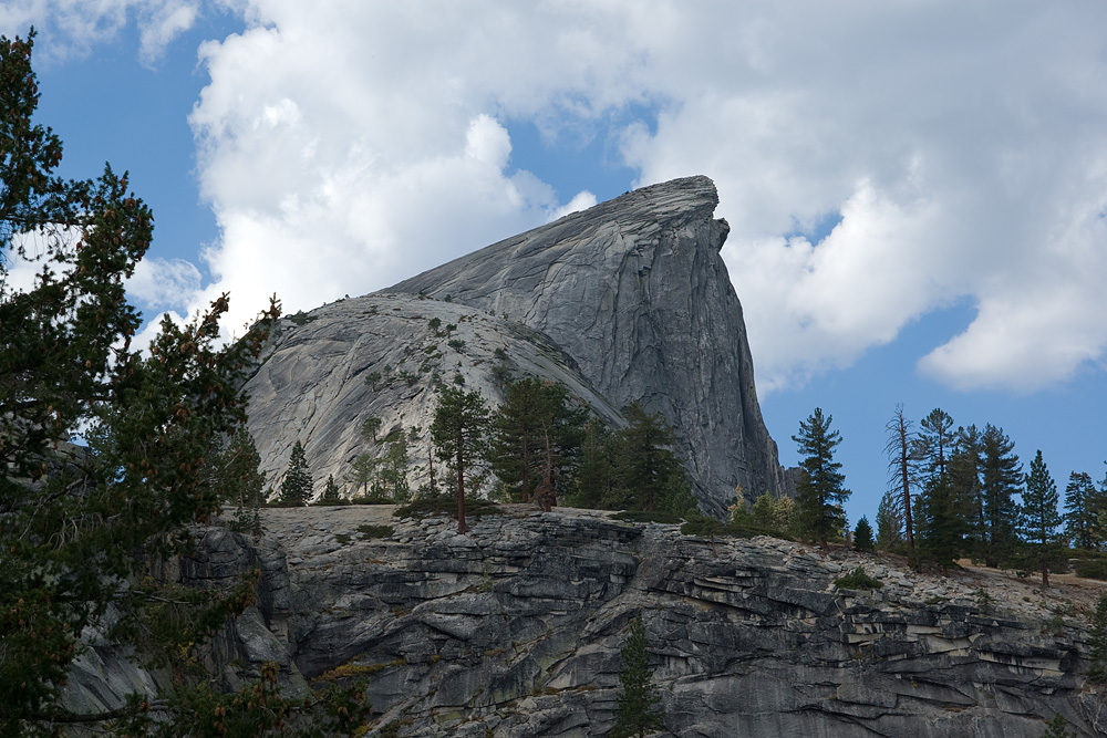 Das letzte Drittel des Anstieges ber den Quarter Dome